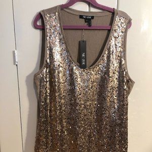 "New" Nic+Zoe Sleeveless Sequin Top